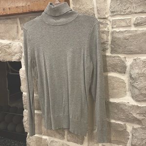 Gray Turtleneck Sweater